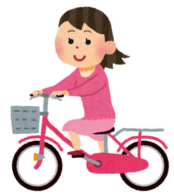 自転車に乗る人イラスト