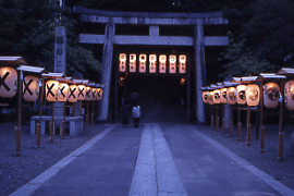 二本松神社の夜の写真