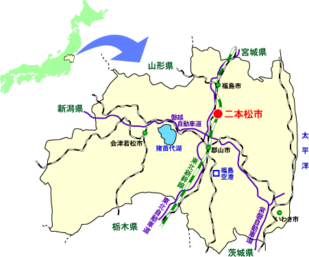 二本松市地図