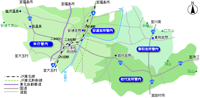 二本松市地図