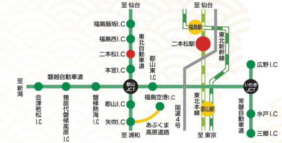 周辺の高速道路案内