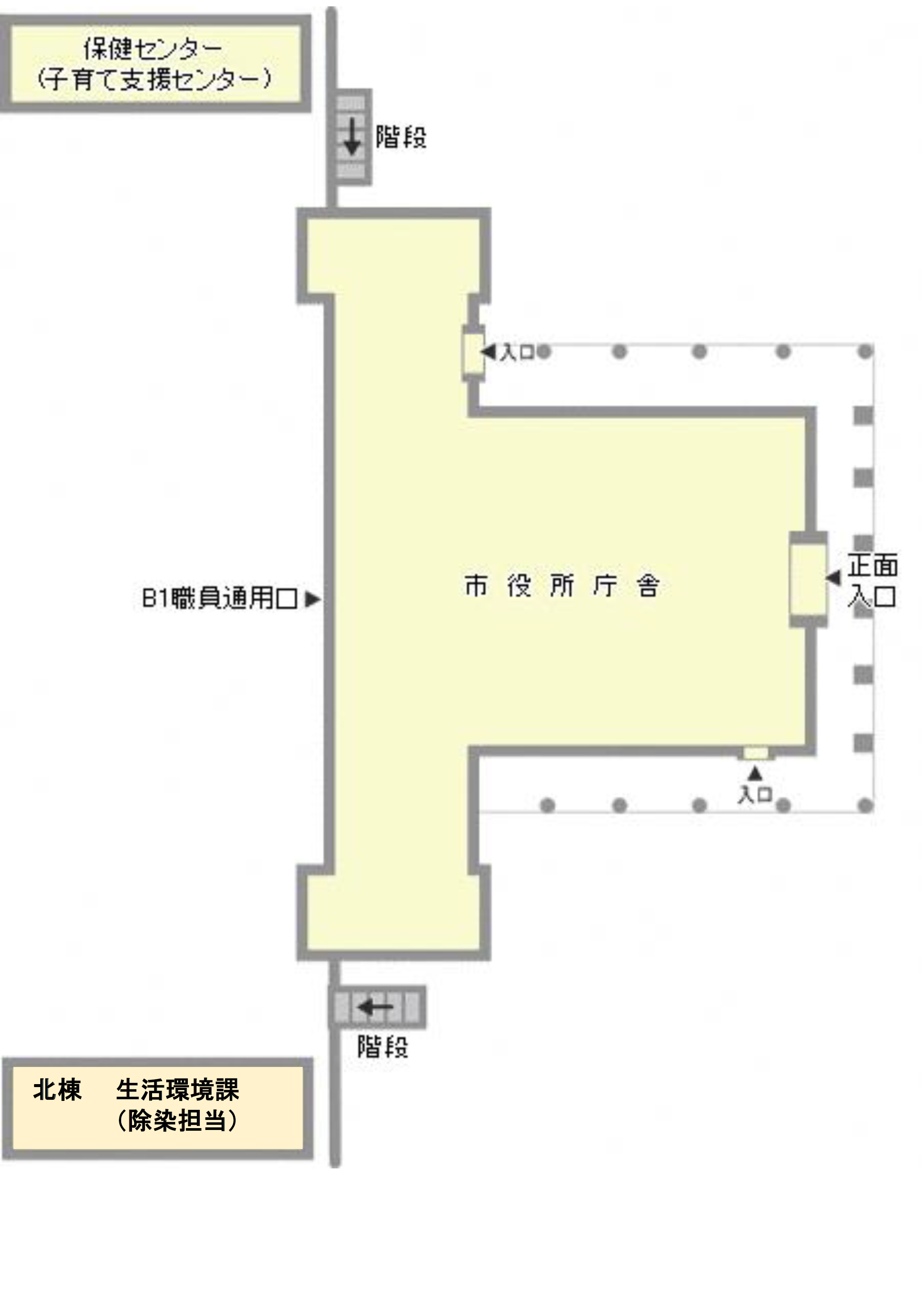 付帯施設のフロアマップ