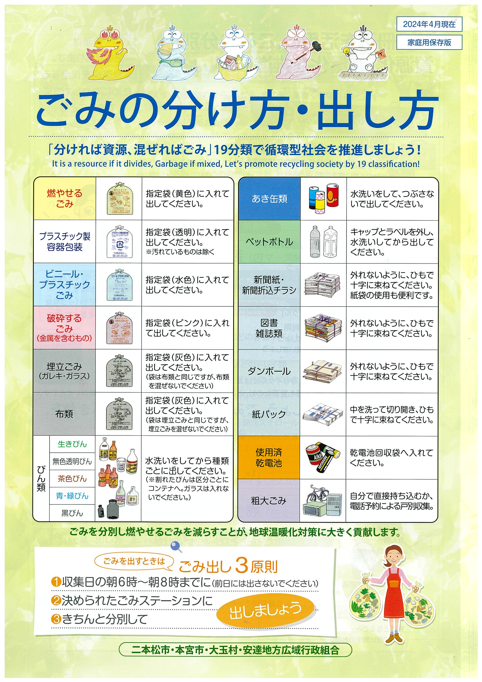 ごみの分け方・出し方表紙