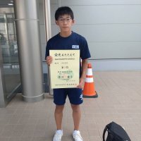 県中学校体育大会水泳競技　井川選手　東北大会出場決定！！
